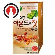 Sữa đậu nành Yonsei almond & pine nuts soymilk Hàn Quốc